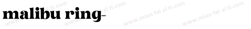 malibu ring字体转换